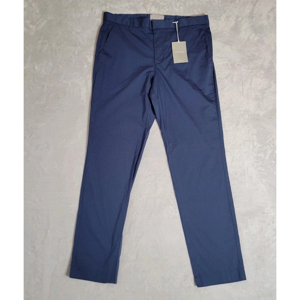 NWT Everlane Mens Chino Pants Midnight Blue Straight Leg 34 x 32 Business Casual
